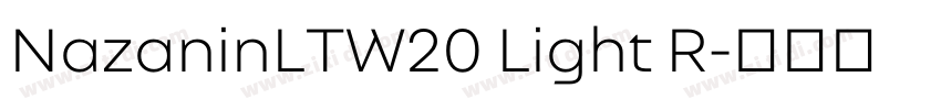 NazaninLTW20 Light R字体转换
